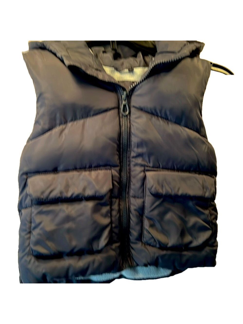 Zara Childs Vest, SZ 2-3, PTP 14", Length 15", Dark Navy Blue, Fleece lining